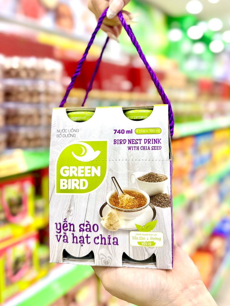 Nước Yến Sào Green Bird - Lốc 4 Chai