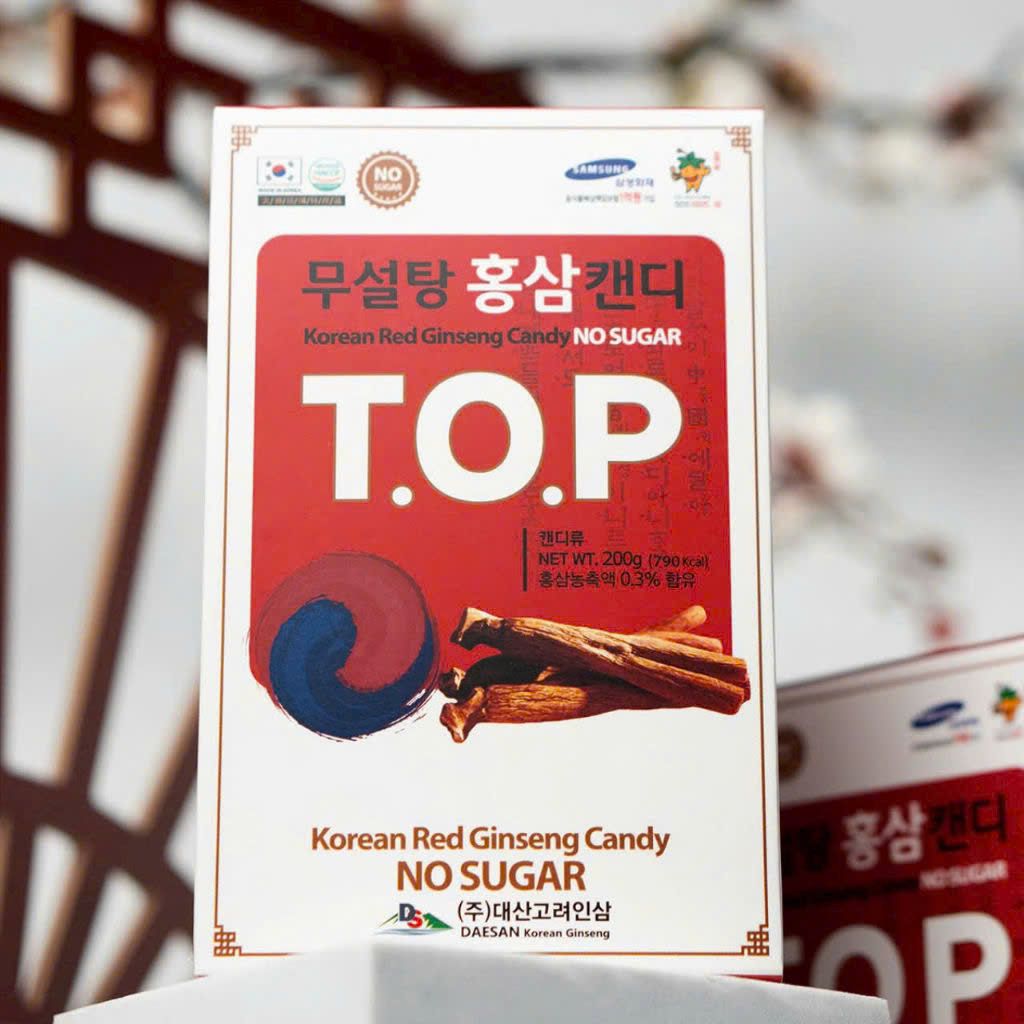 Kẹo Sâm Không Đường T.O.P Deasan -200g