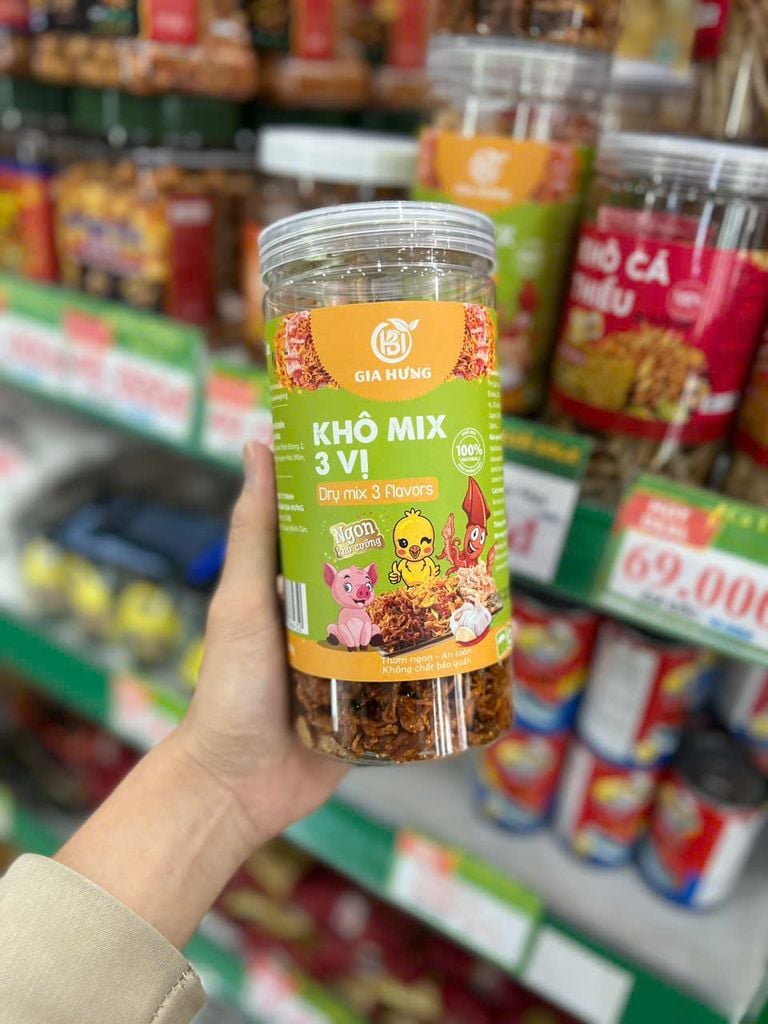 Khô Mix 3 Vị Gà – Heo – Mực