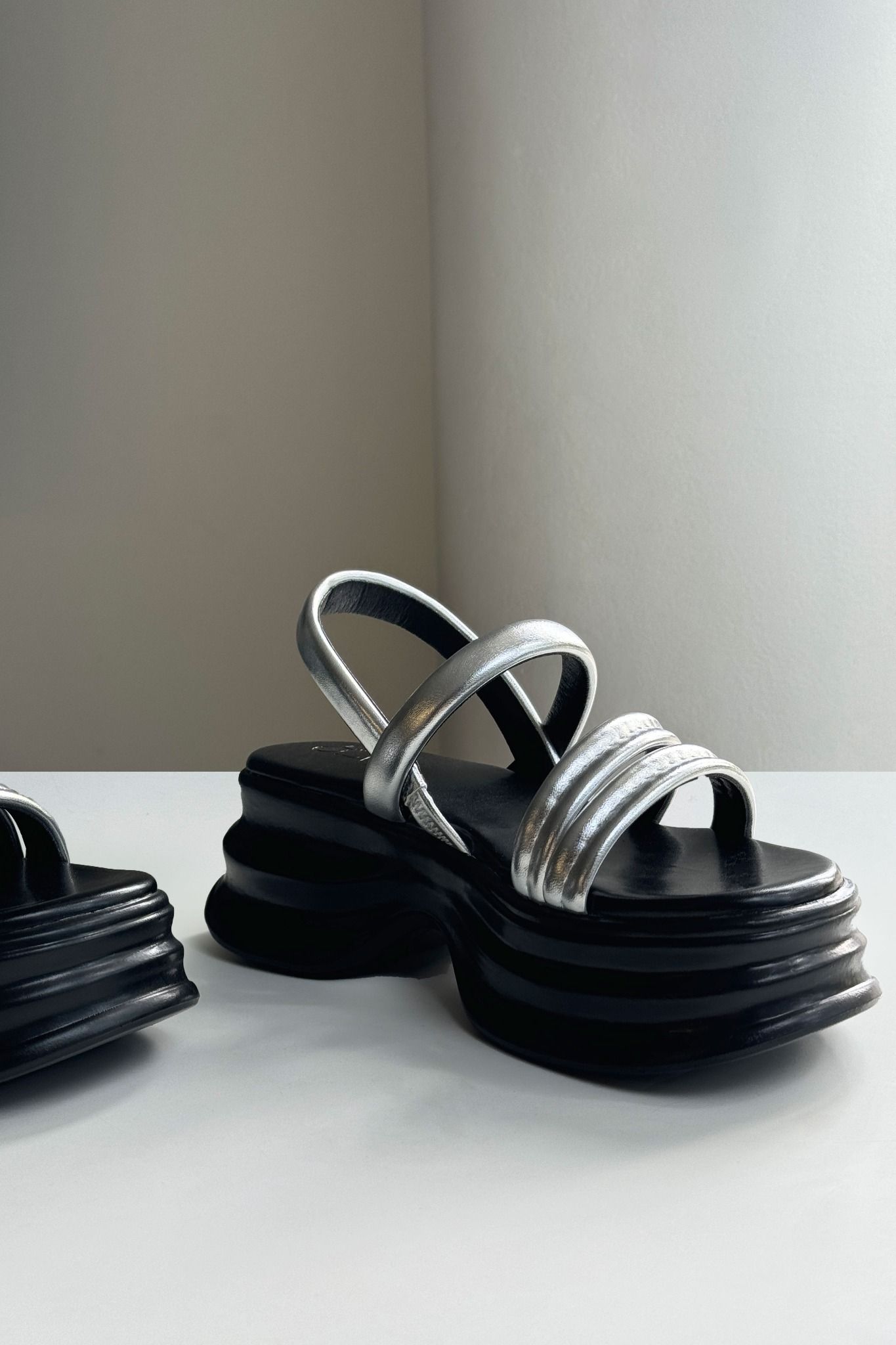 Deasia Silver Sandals