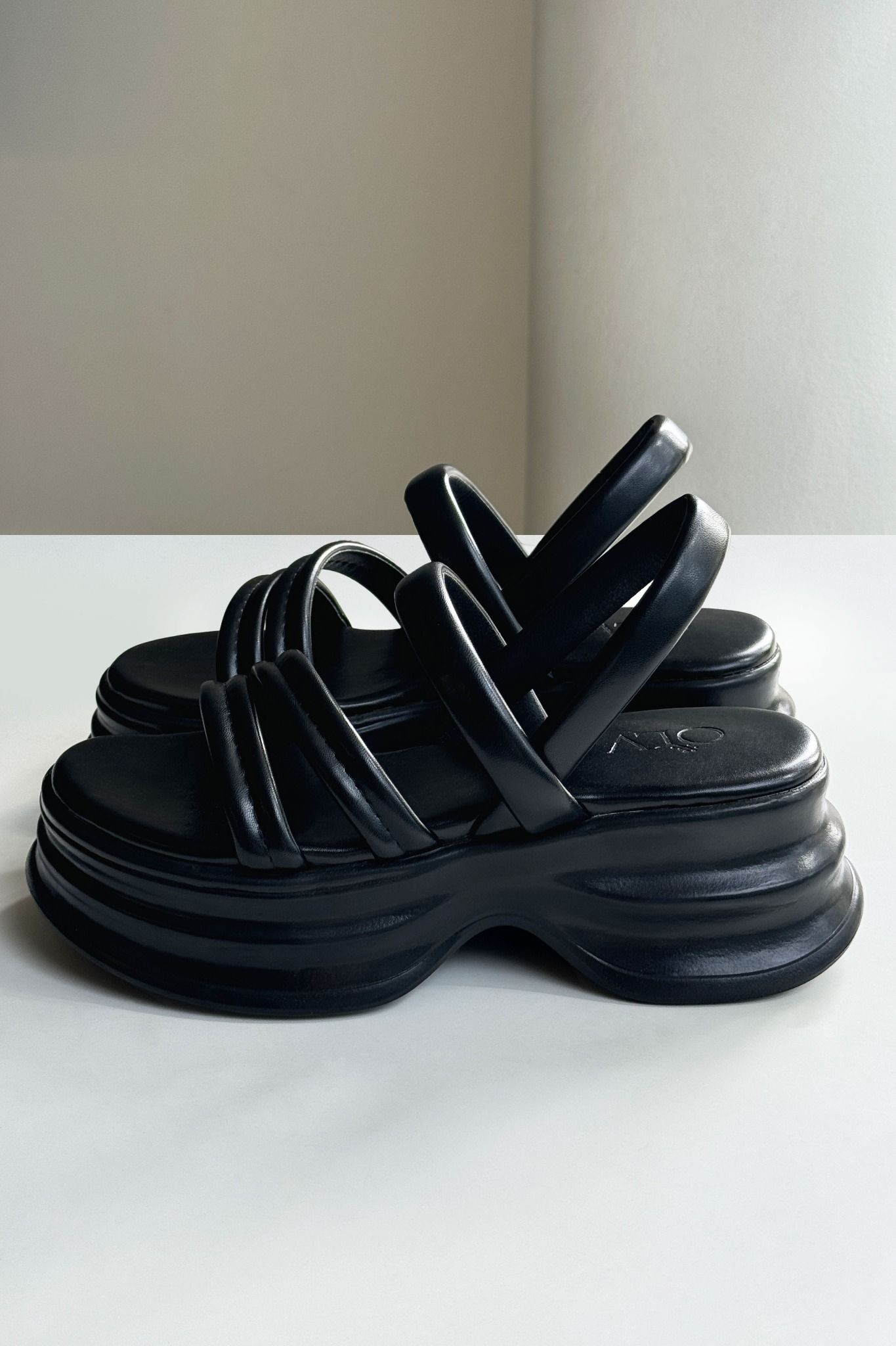 Deasia Black Sandals