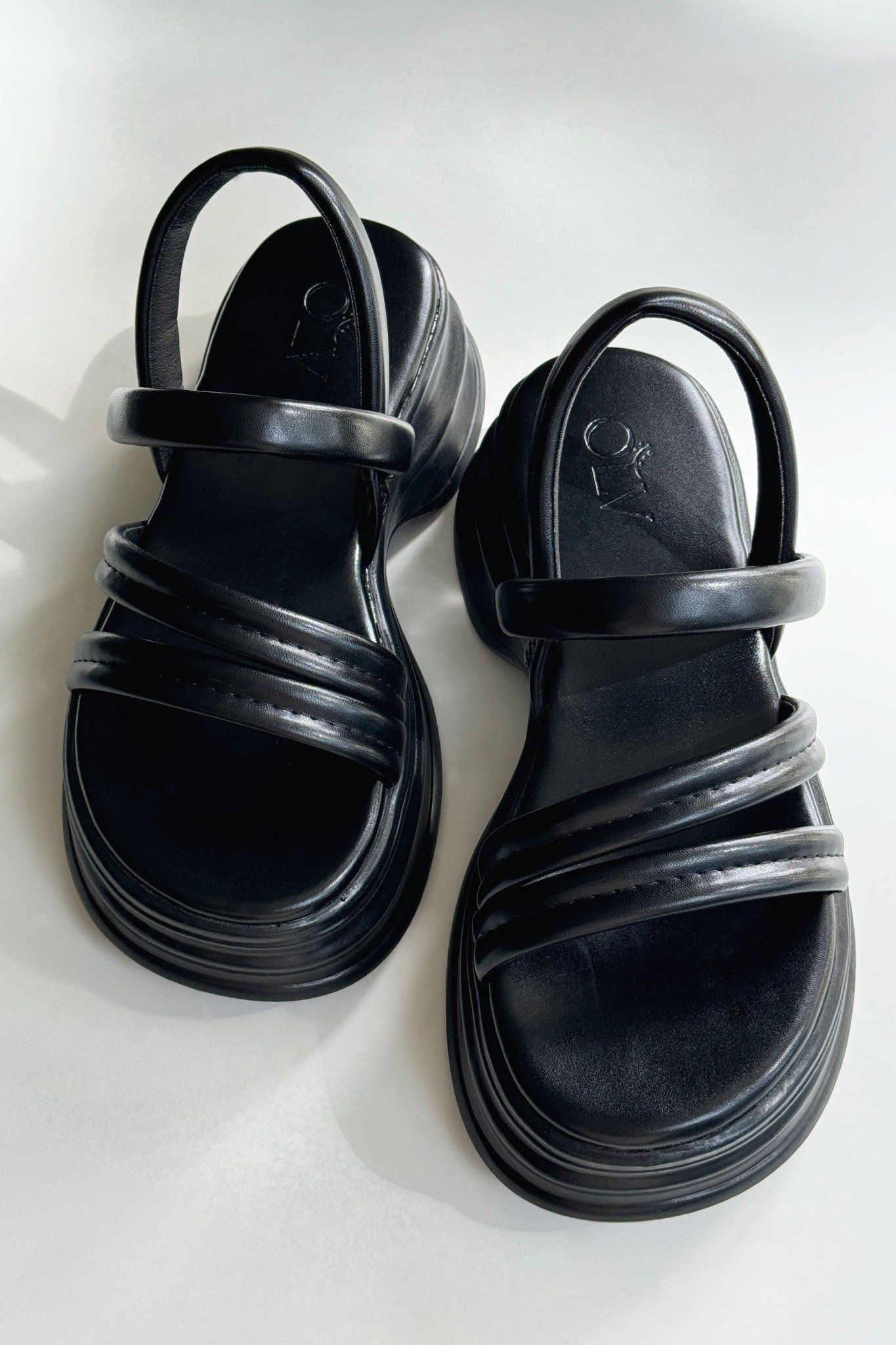Deasia Black Sandals