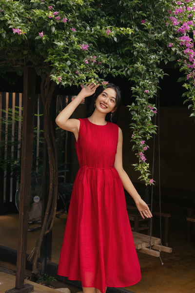  Clydie Maxi Dress in Red 