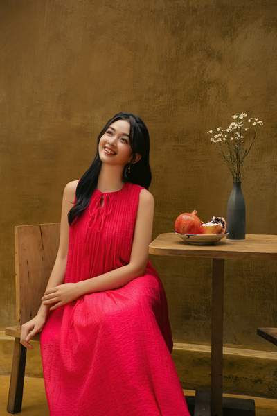  Zinnie Loose Dress in Pink 
