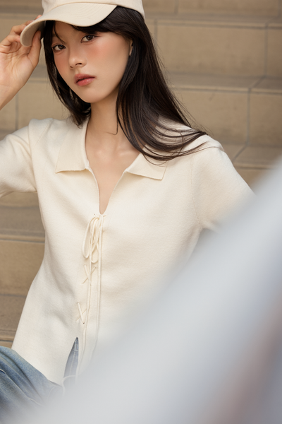 Áo Bexley Top in Cream