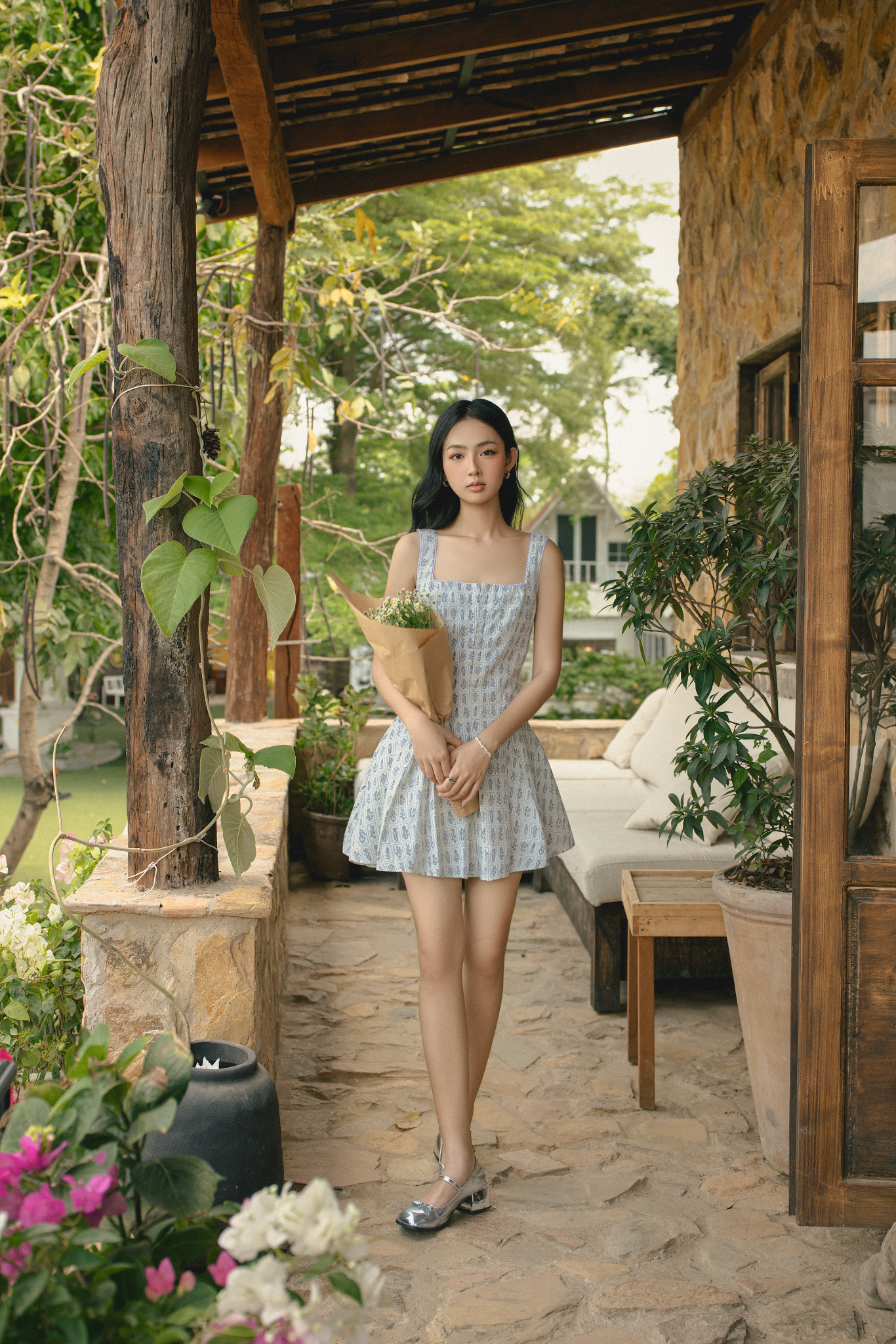 Kaveri Dress in White