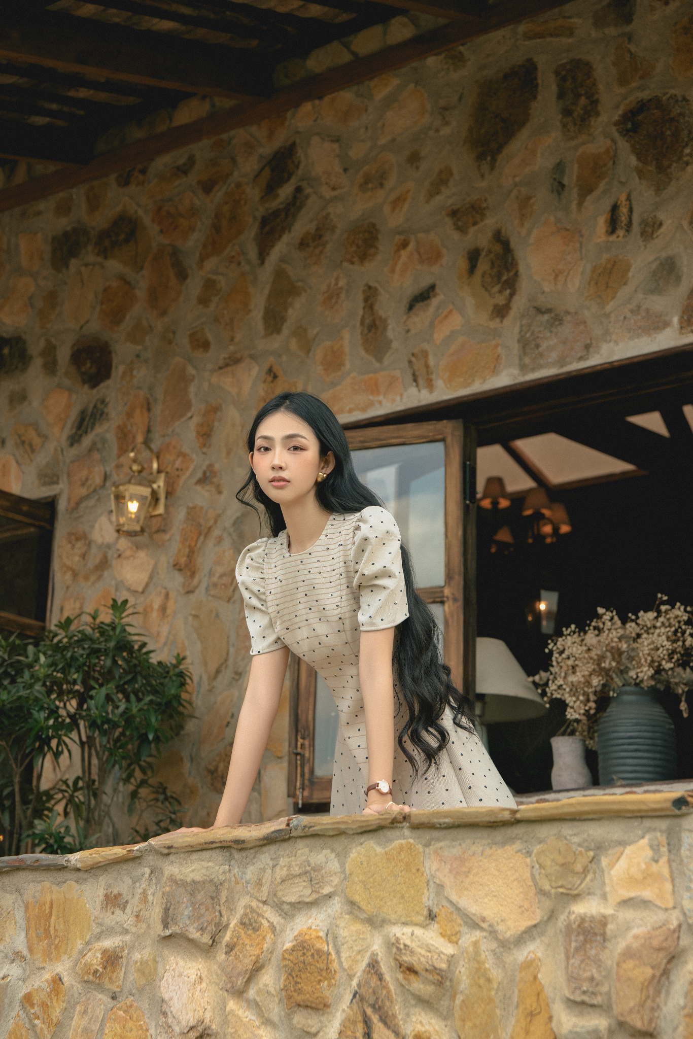 Preenie Dress in Beige