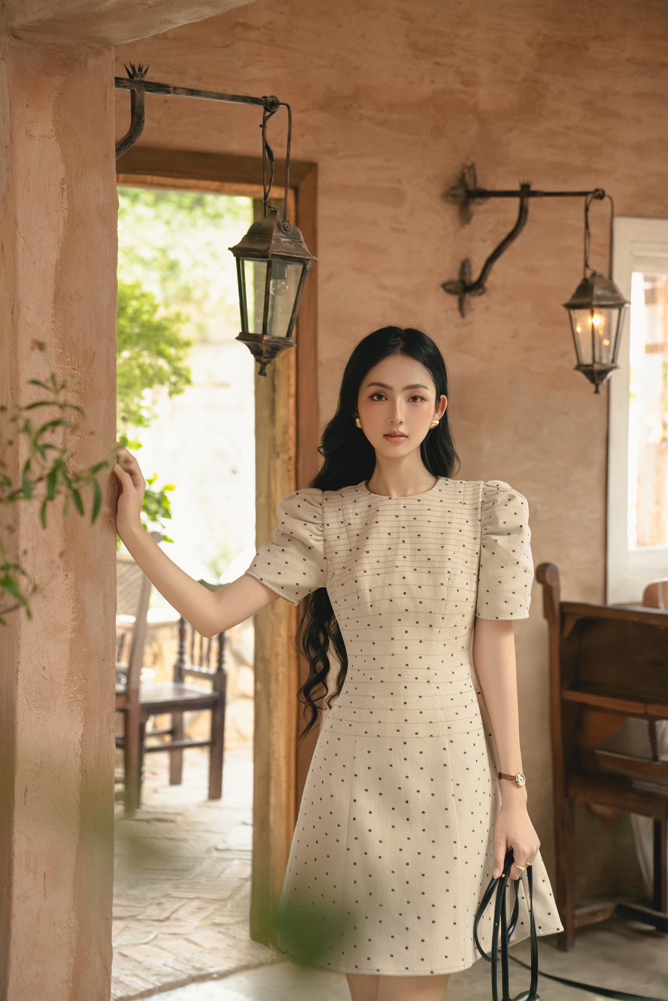 Preenie Dress in Beige
