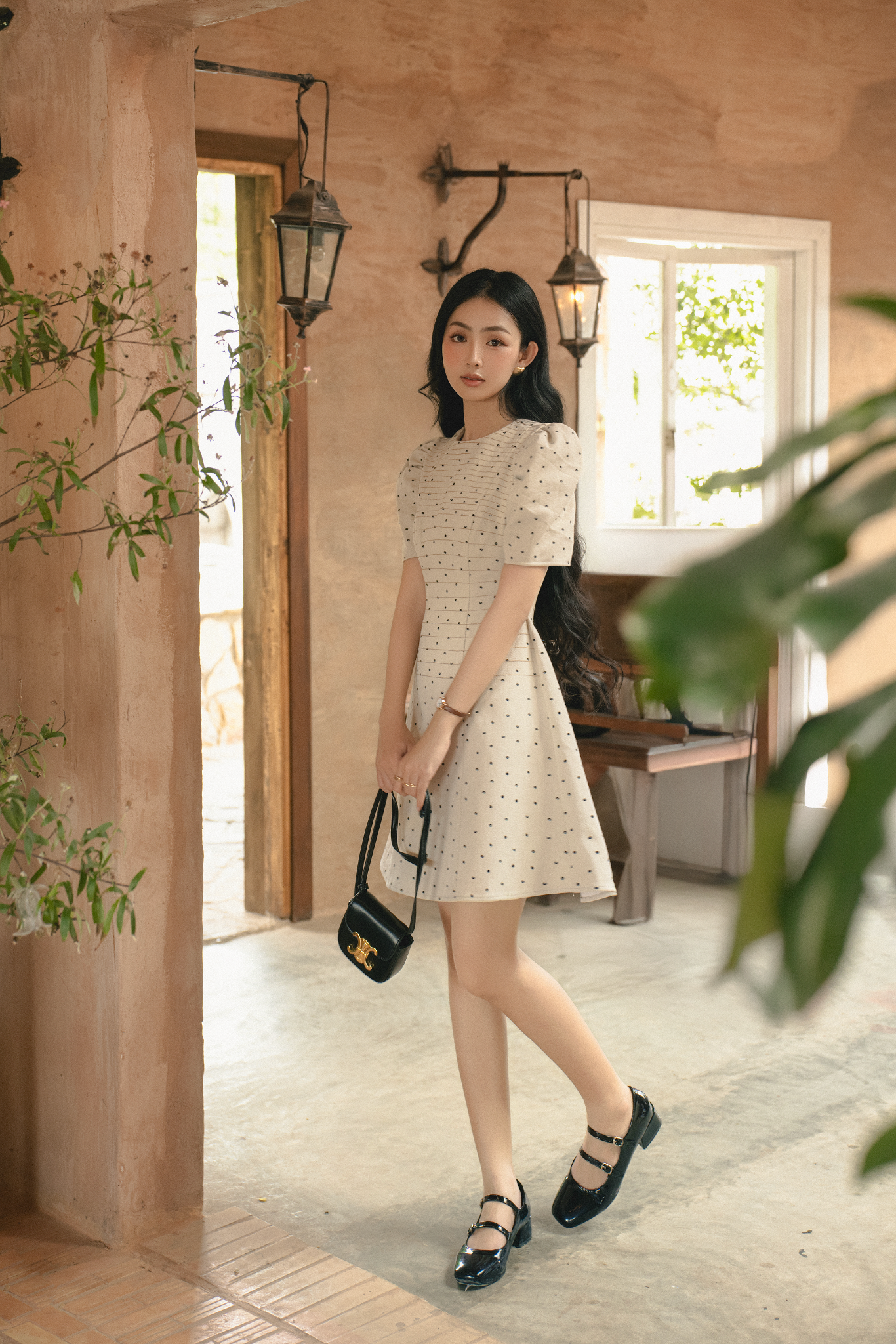 Preenie Dress in Beige