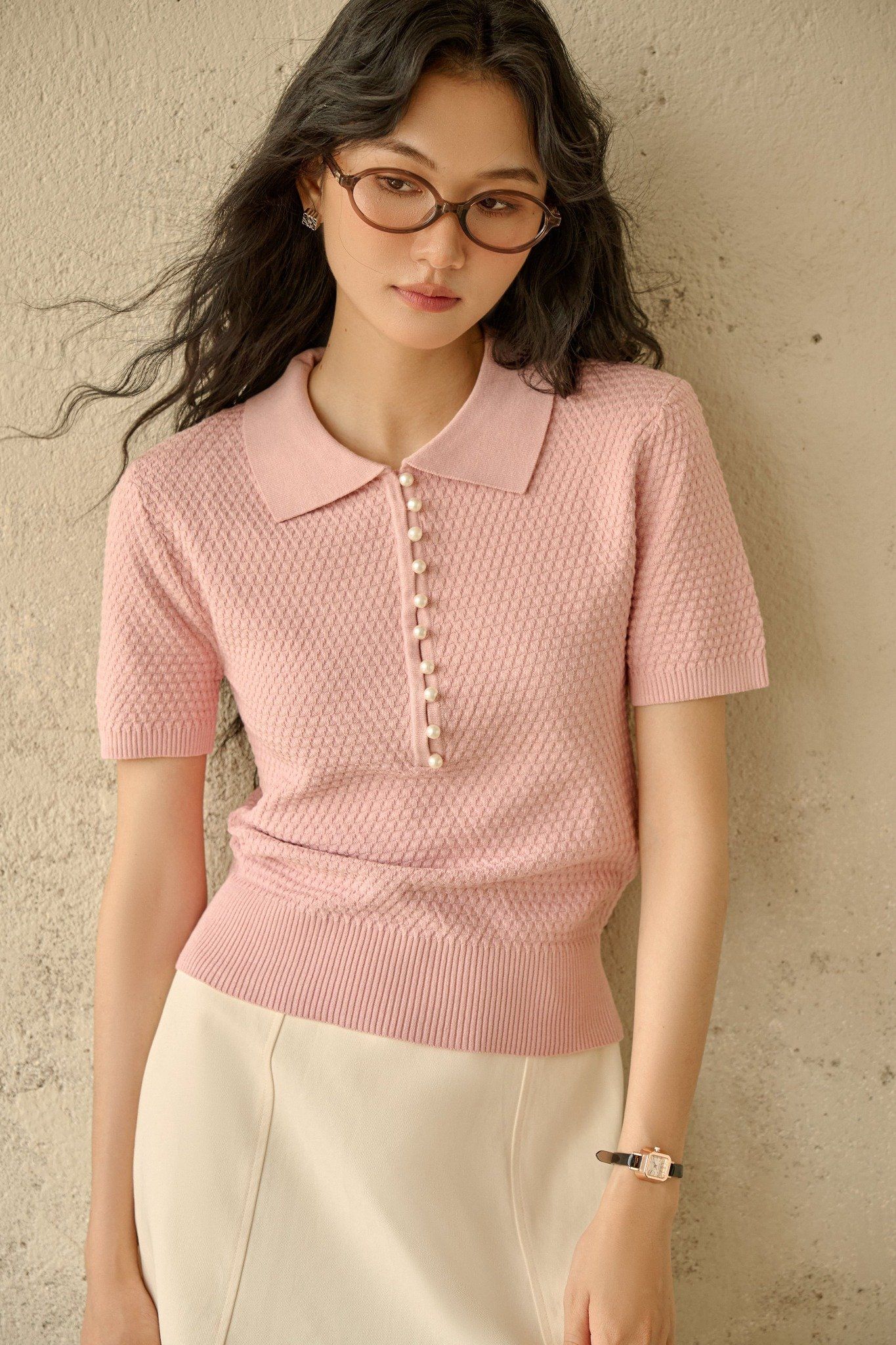 Áo Nari Top in Pink