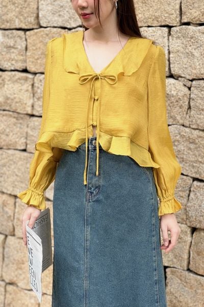  Áo Tansy Top in Yellow 