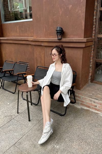  Áo Basic Cami Top in Gray 
