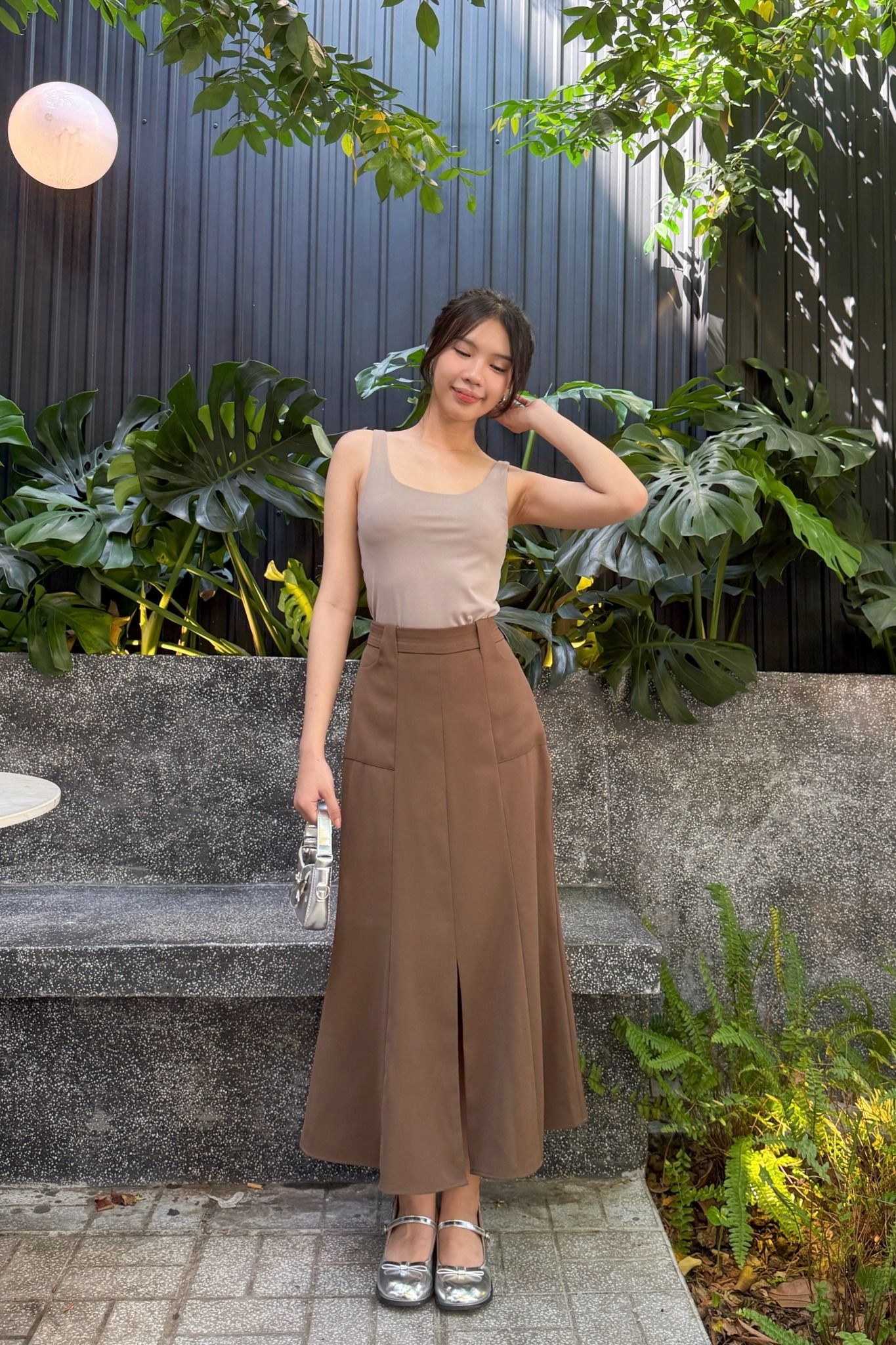 Áo Amee Top in Gray