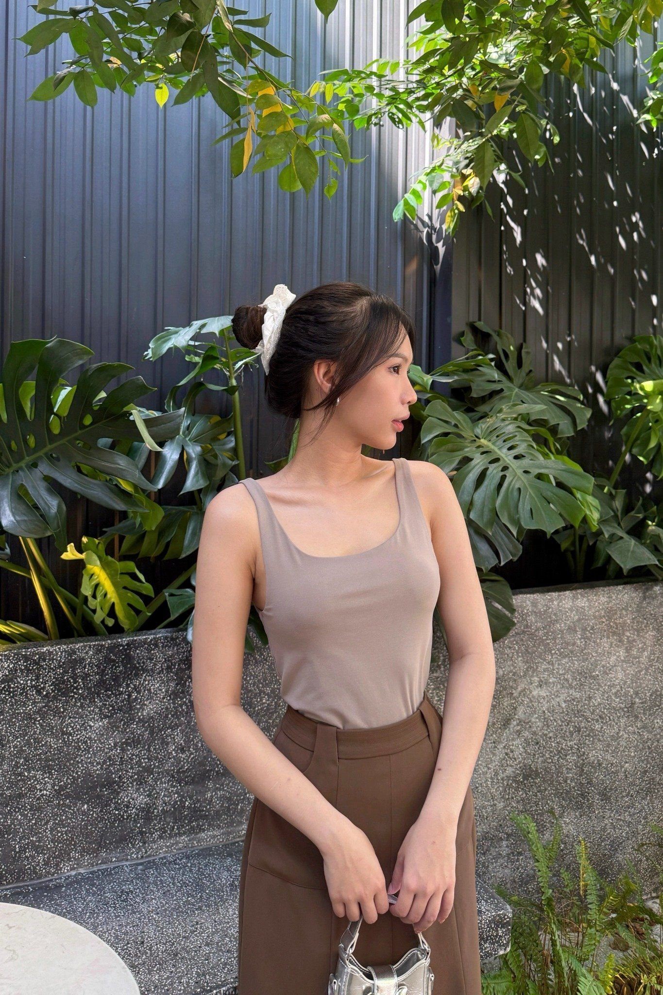 Áo Amee Top in Gray