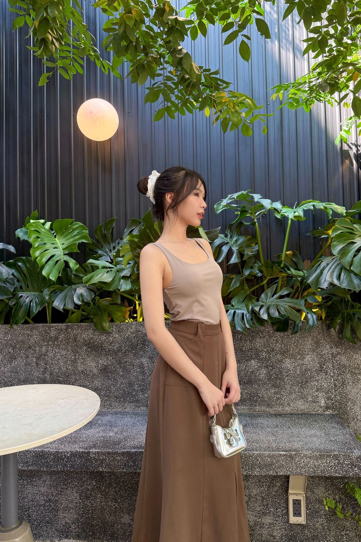 Áo Amee Top in Gray