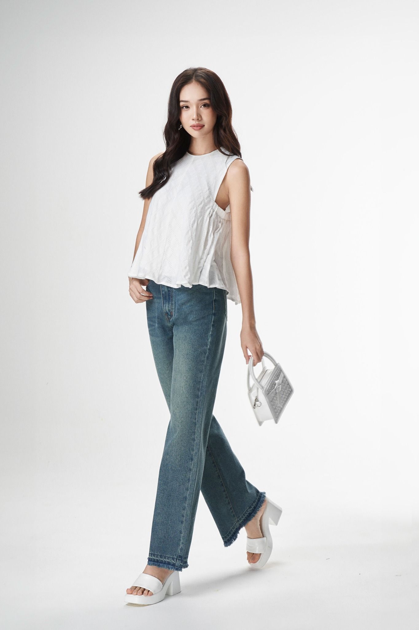 Quần Jersey High Waisted Jeans