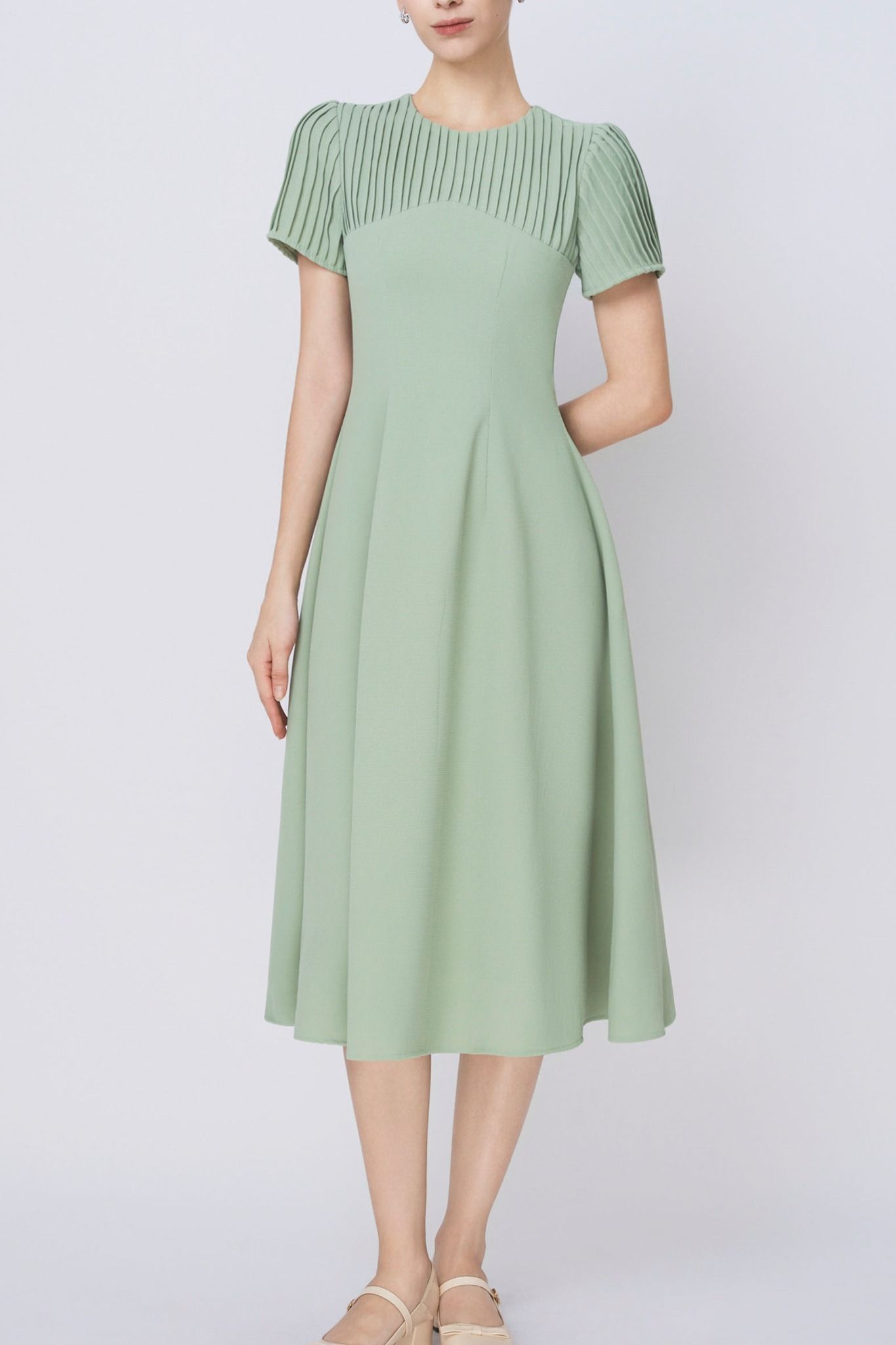 Cheney Dress in Green
