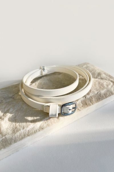  Dây nịt White Slim Belt 