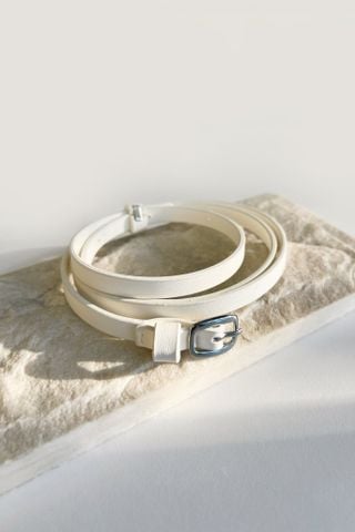 Dây nịt White Slim Belt
