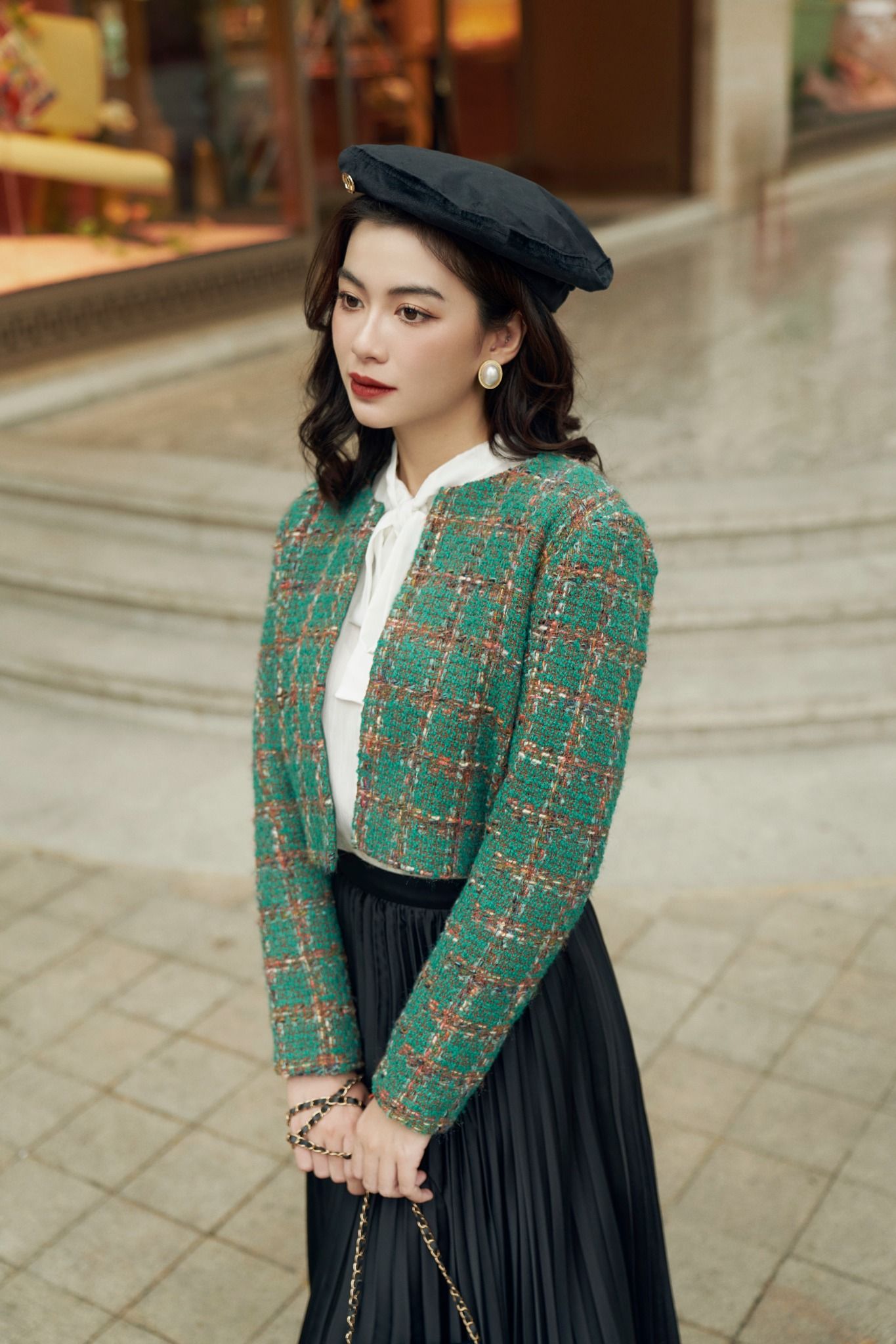 Áo khoác Hasie Tweed Coat