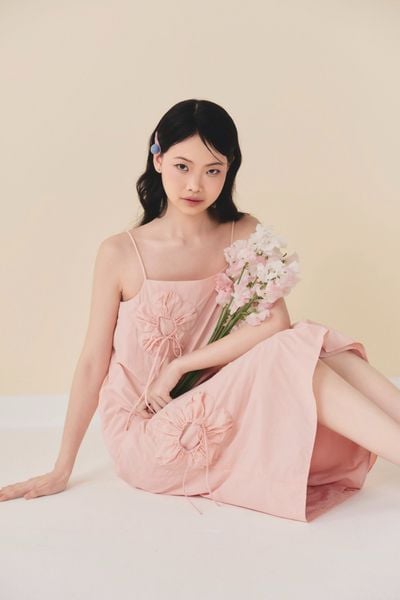  Odessa Loose Dress in Pink 