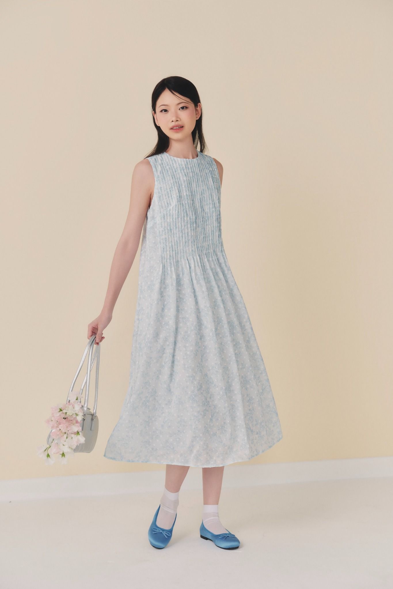 Clydie Maxi Dress in Blue