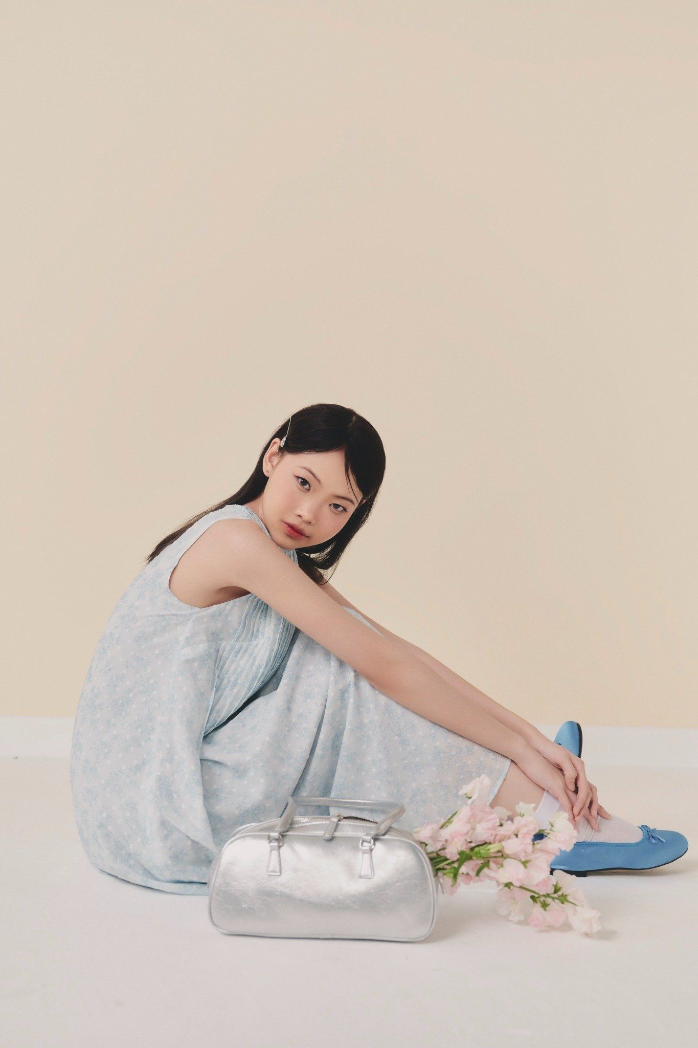 Clydie Maxi Dress in Blue