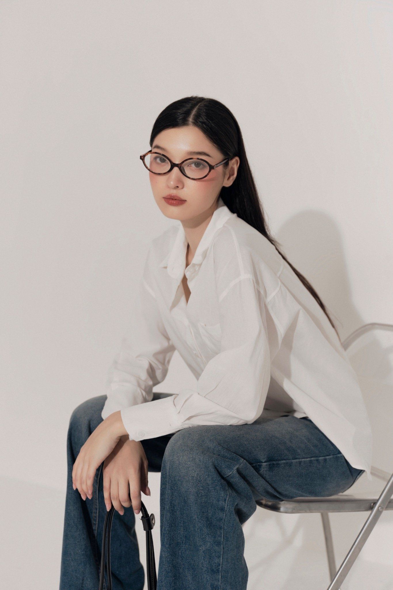 Áo White Linen Oversized Shirt