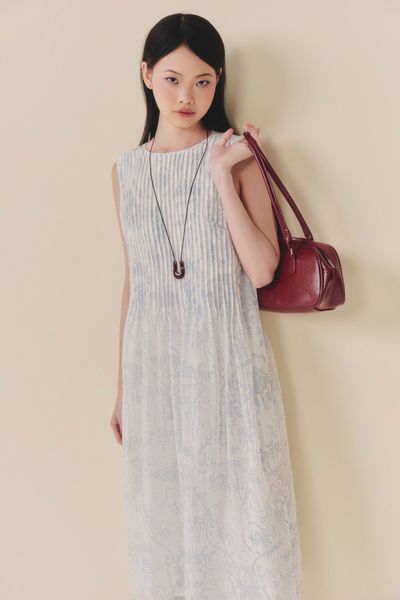  Clydie Maxi Dress in Azure 
