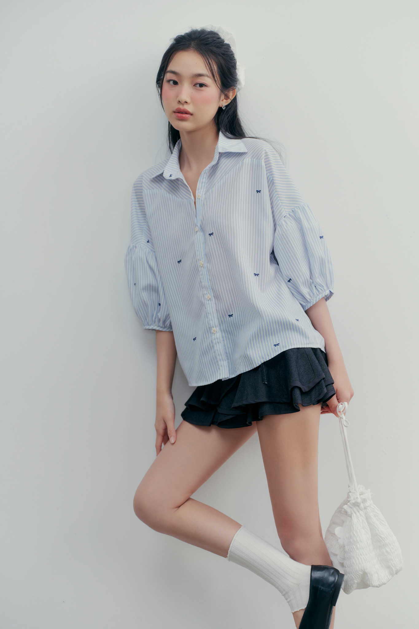 Chân váy Leelie Mini Skirt in Black
