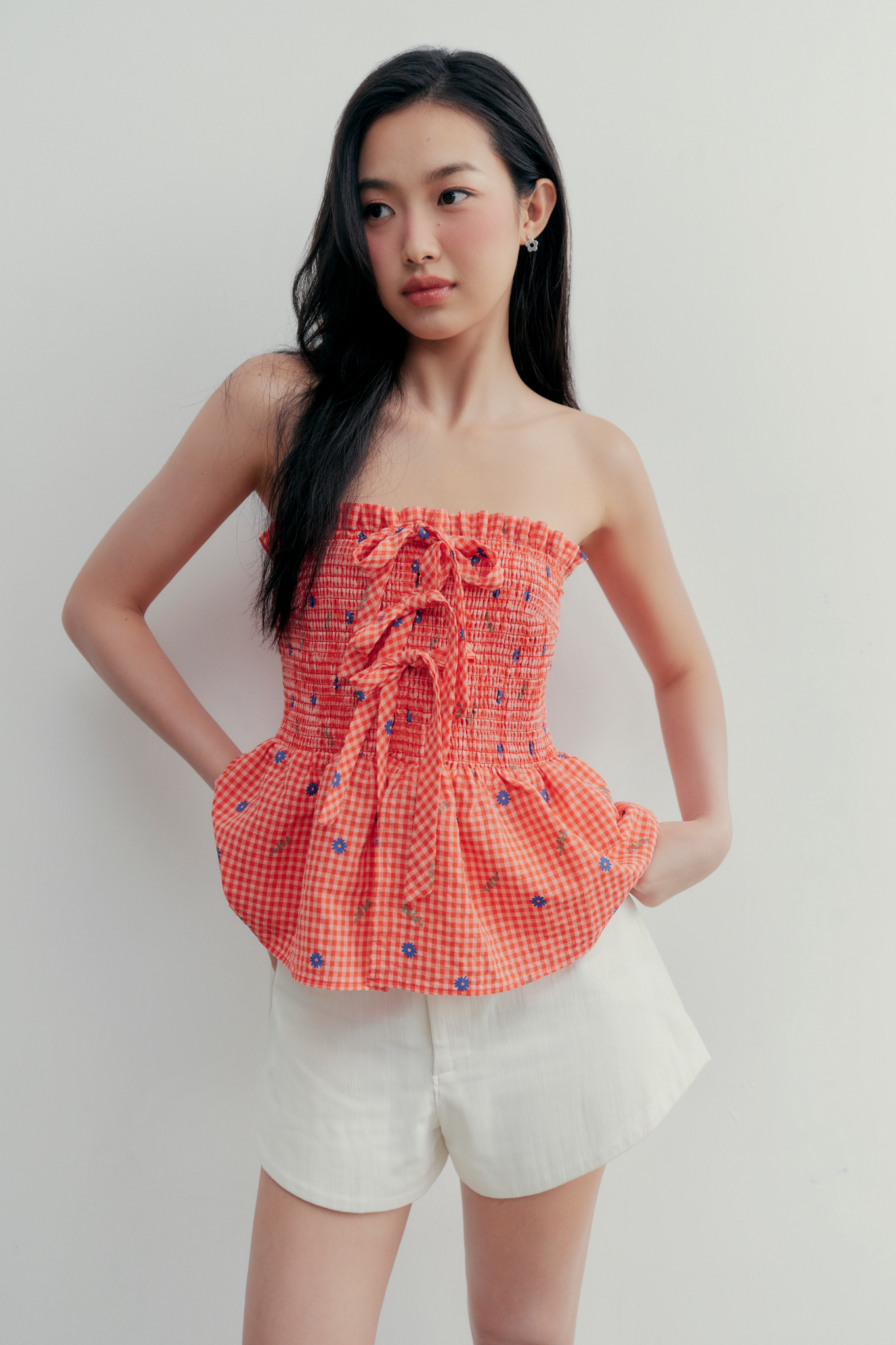 Áo Calloway Fleur Top in Red