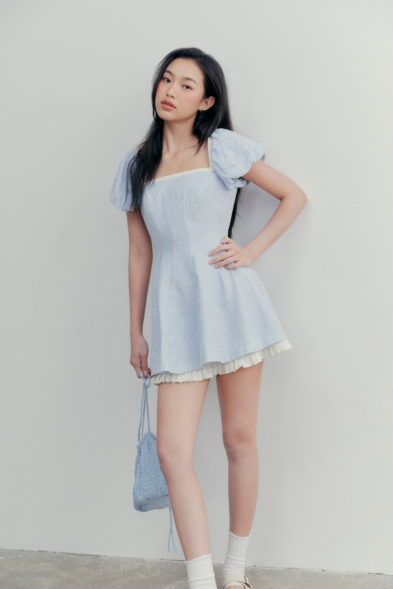 Adalie Dress in Blue