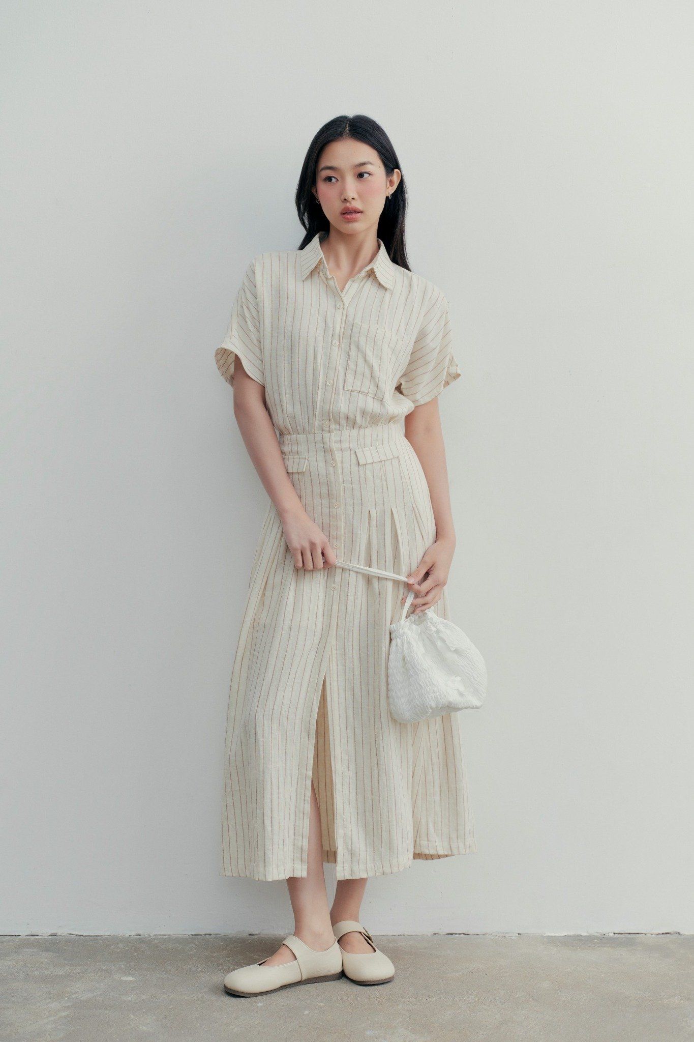Stevie Brown Striped Dress (HCM Only)