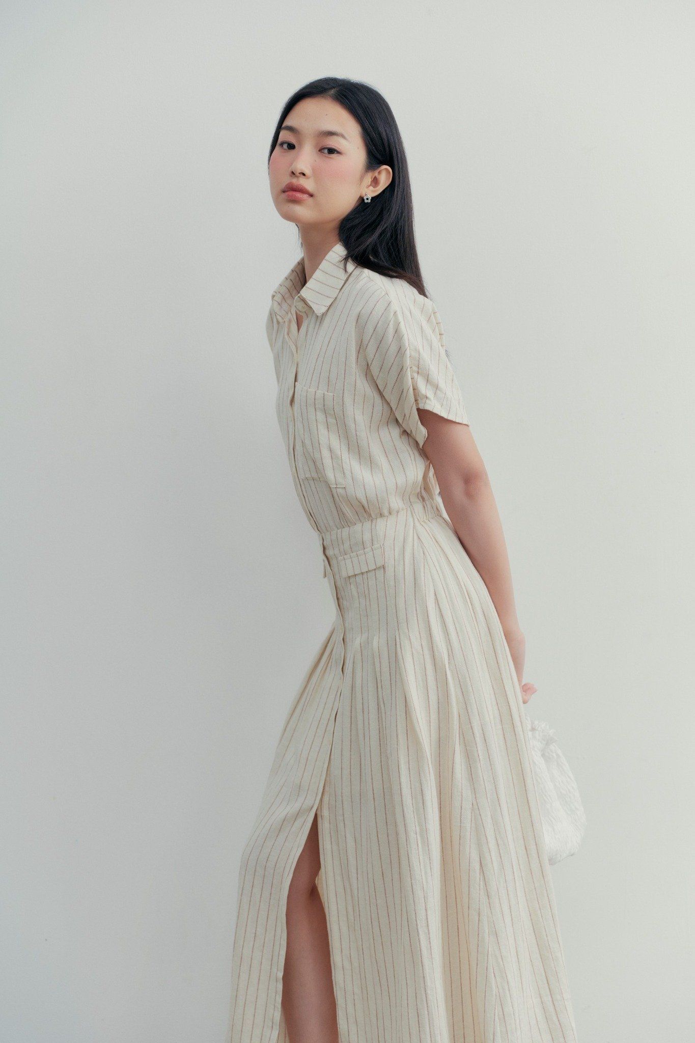 Stevie Brown Striped Dress (HCM Only)