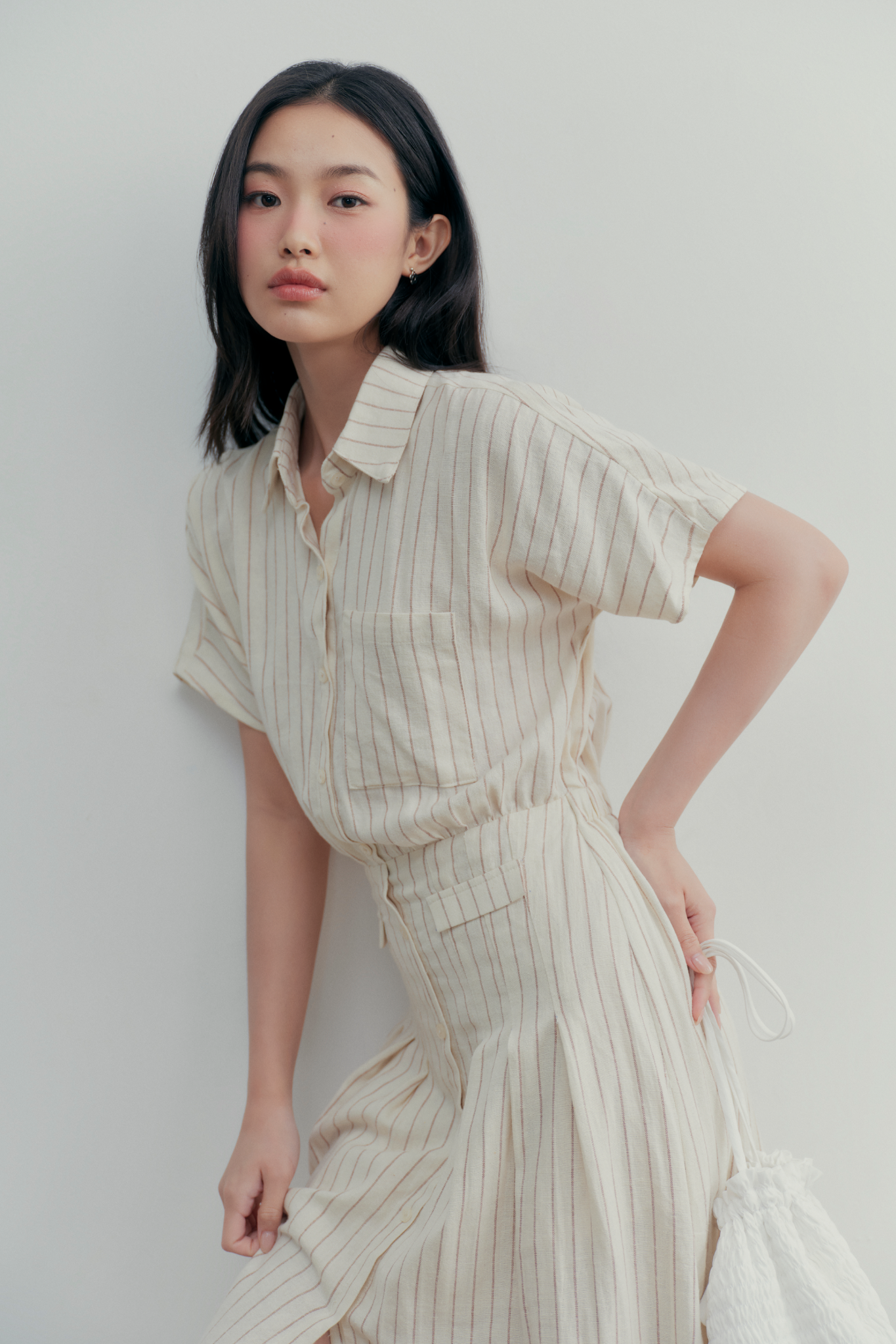 Stevie Brown Striped Dress (HCM Only)