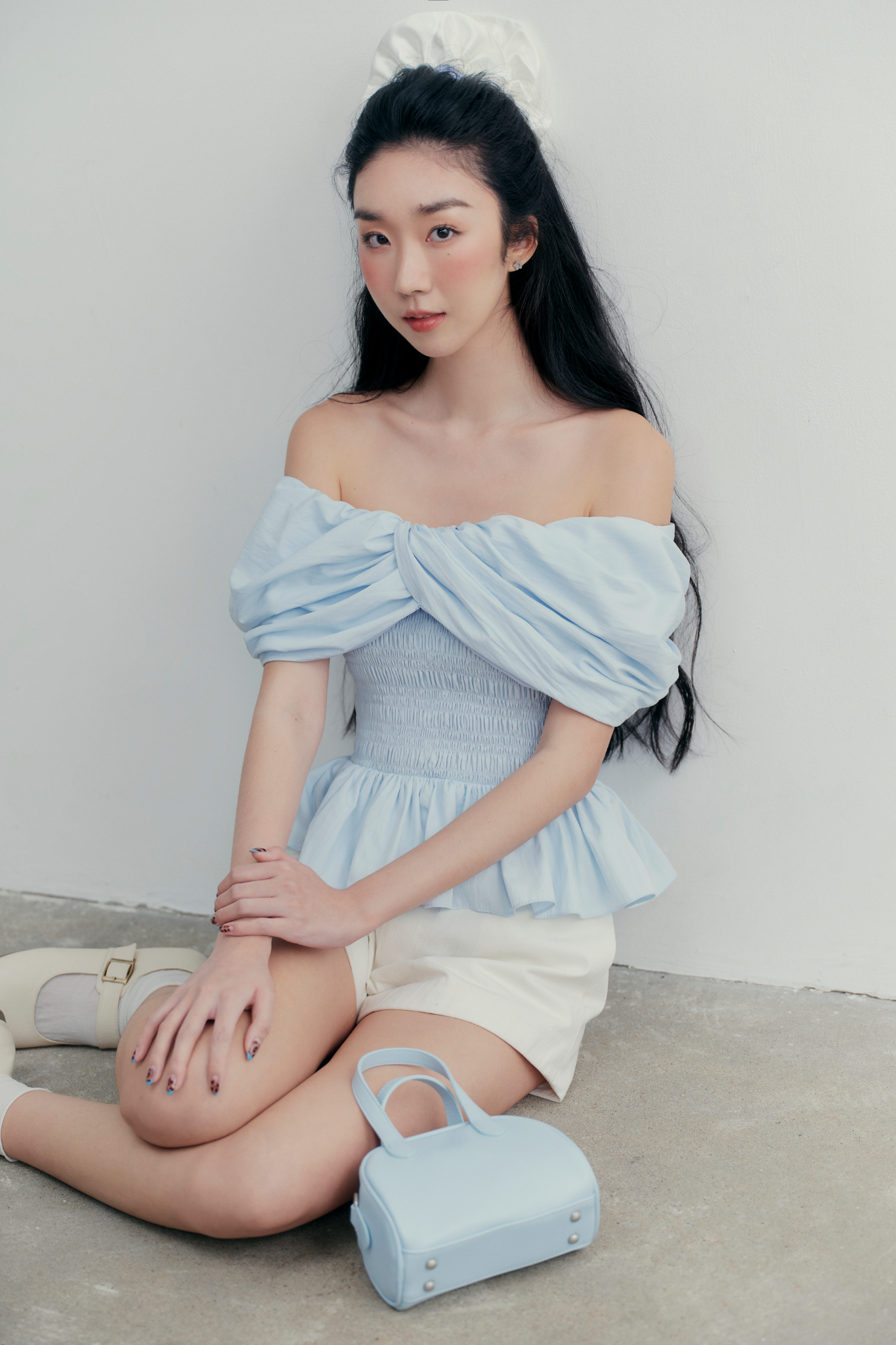 Áo Wimberly Top in Blue