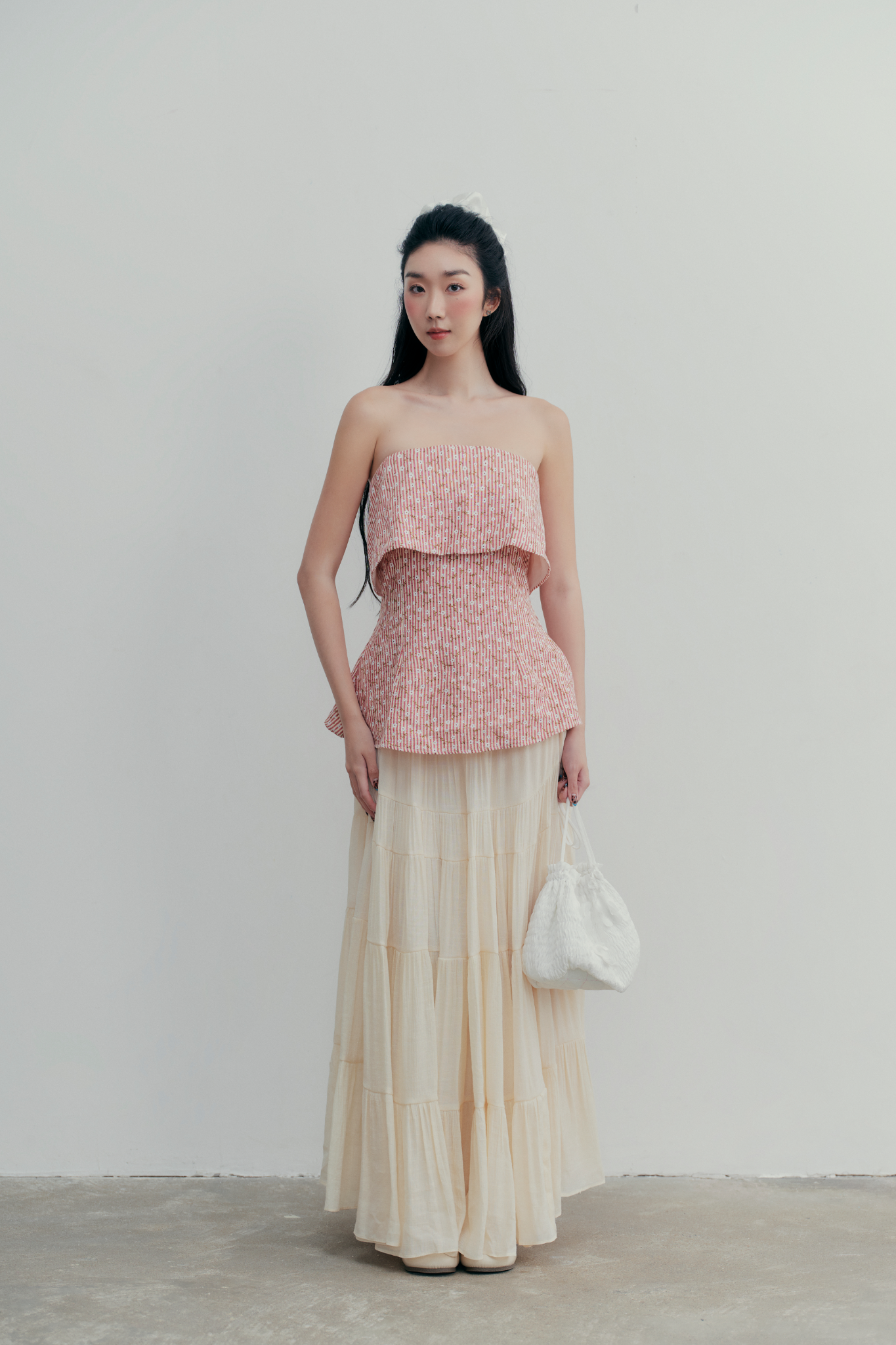 Chân váy Alie Midi Skirt In Cream