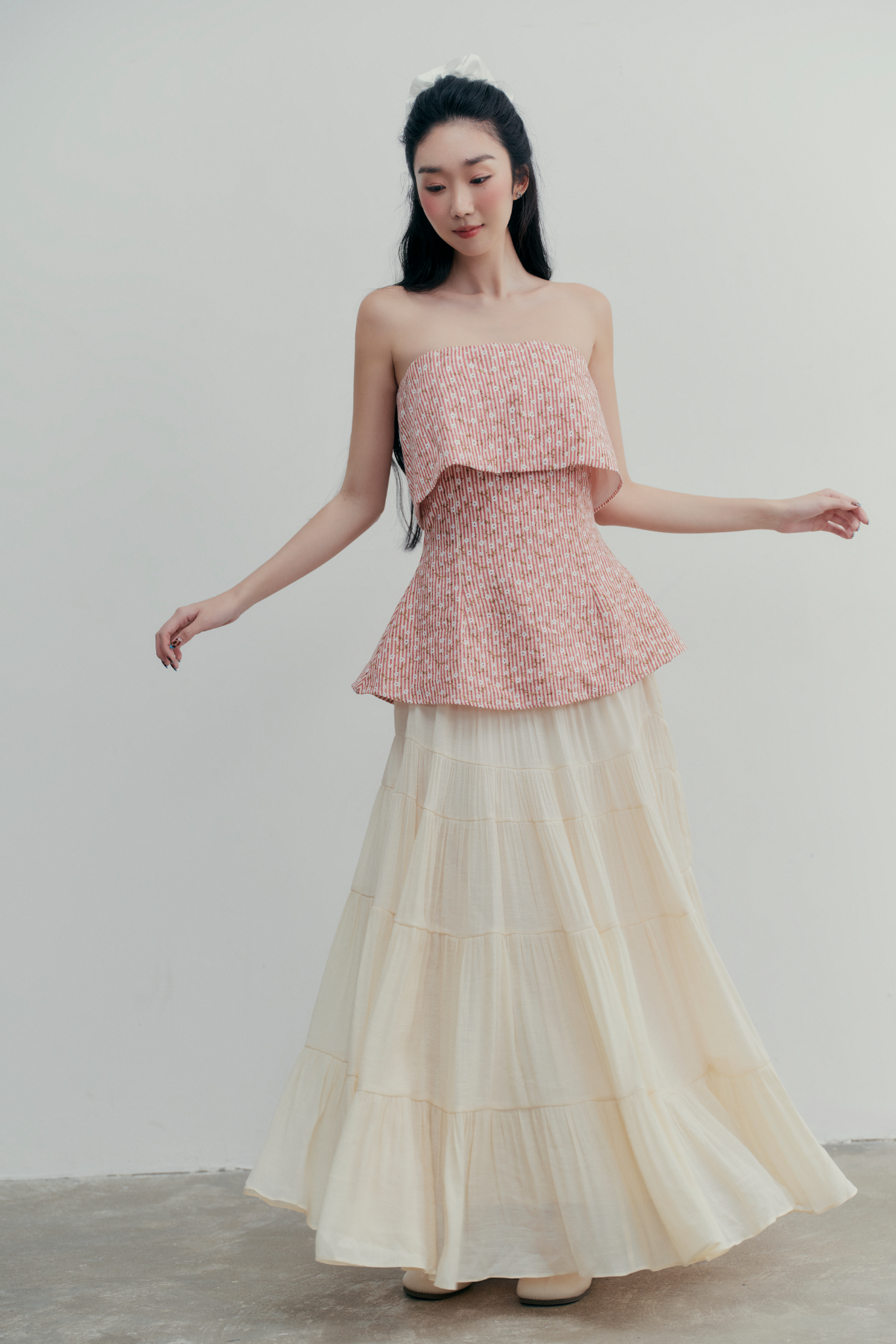 Chân váy Alie Midi Skirt In Cream