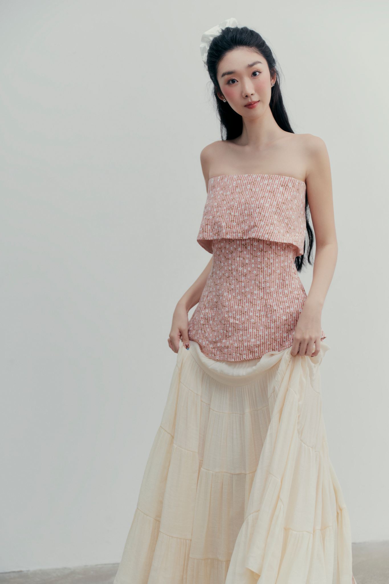 Chân váy Alie Midi Skirt In Cream