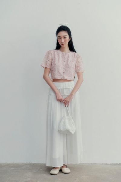  Áo Ottilie Fleur Top in Pink (HCM Only) 