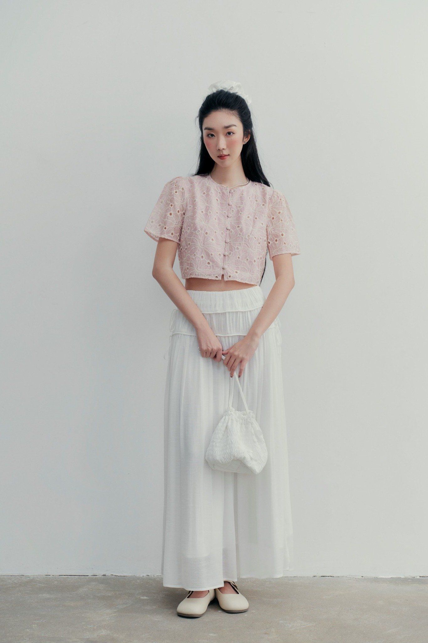 Áo Ottilie Fleur Top in Pink (HCM Only)
