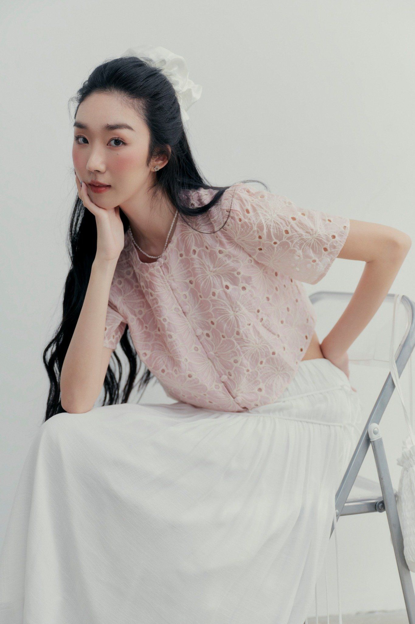 Áo Ottilie Fleur Top in Pink (HCM Only)