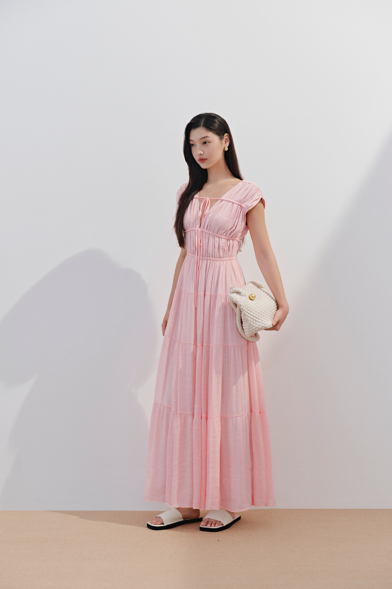Rue Maxi Dress in Pink