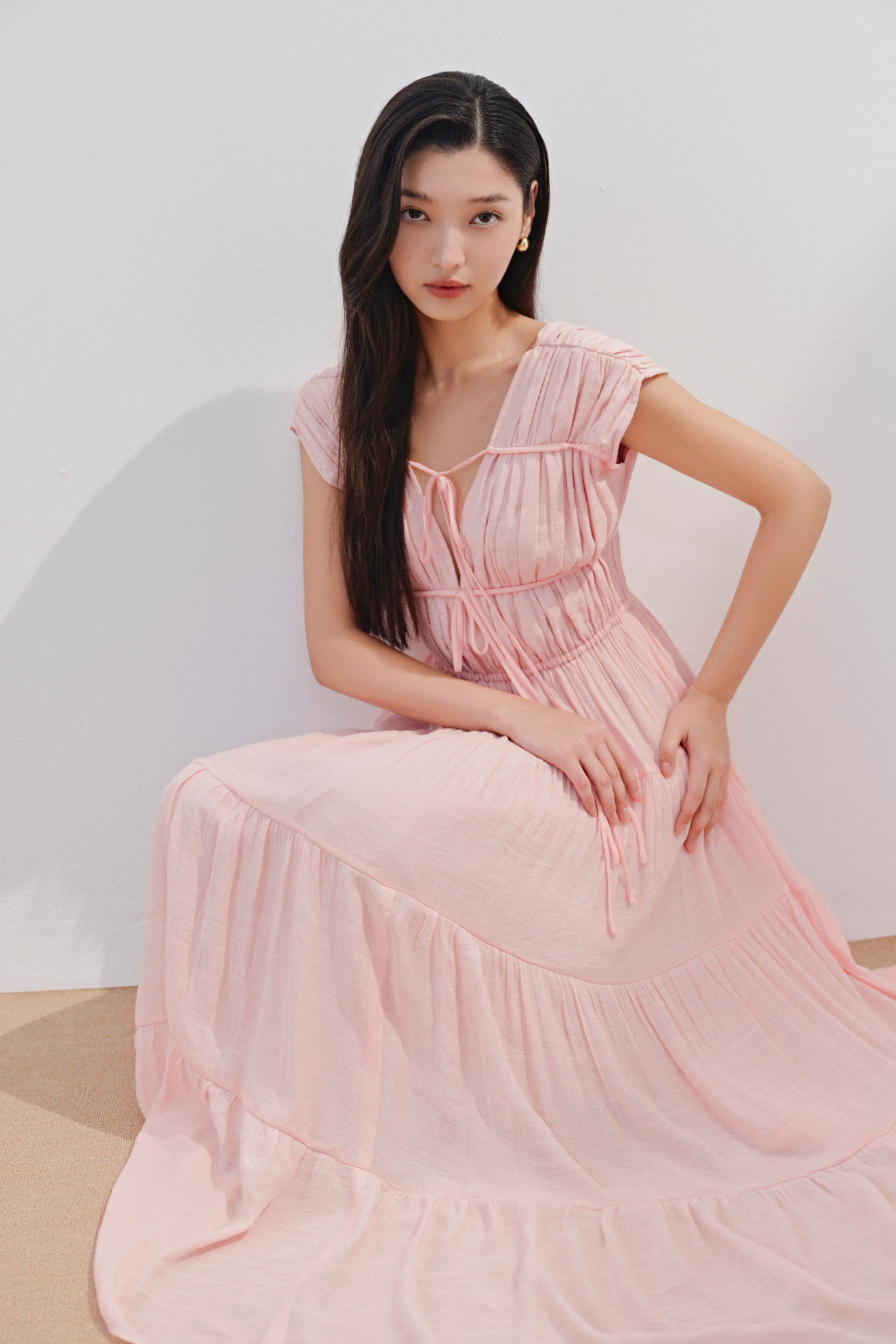 Rue Maxi Dress in Pink