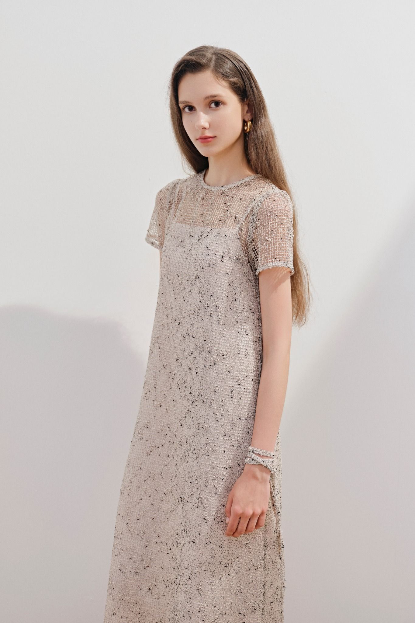 Coco Dress in Beige