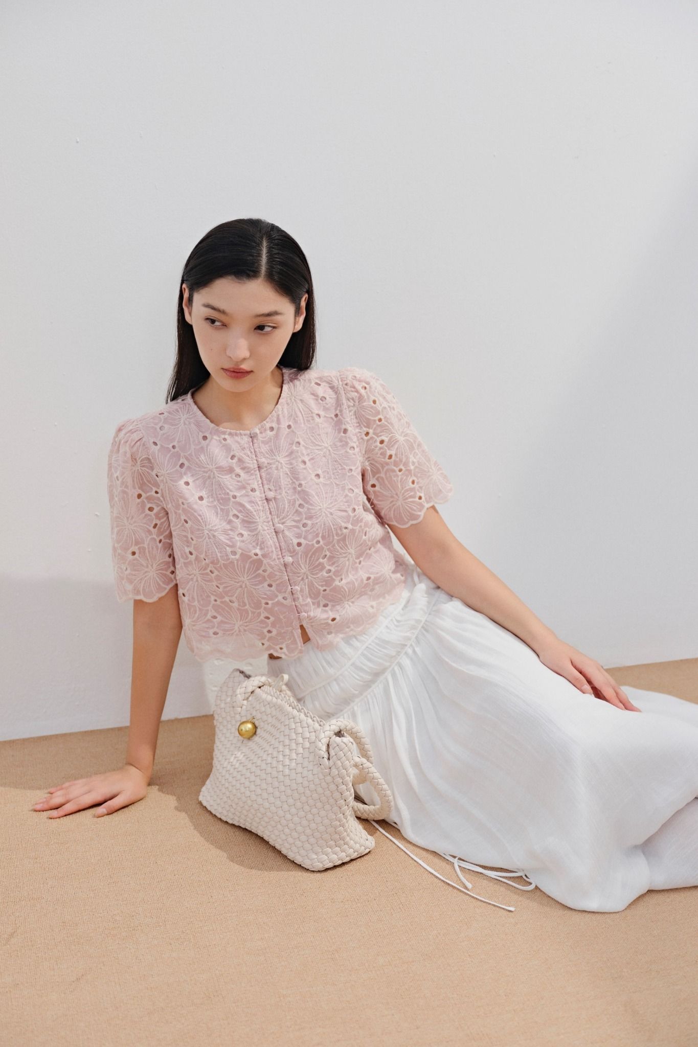 Áo Keada Fleur Top in Pink