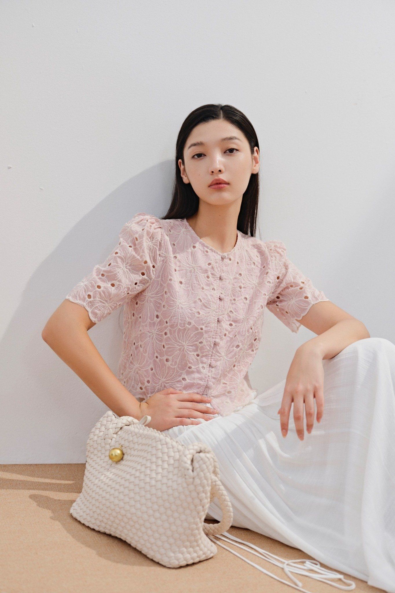 Áo Keada Fleur Top in Pink