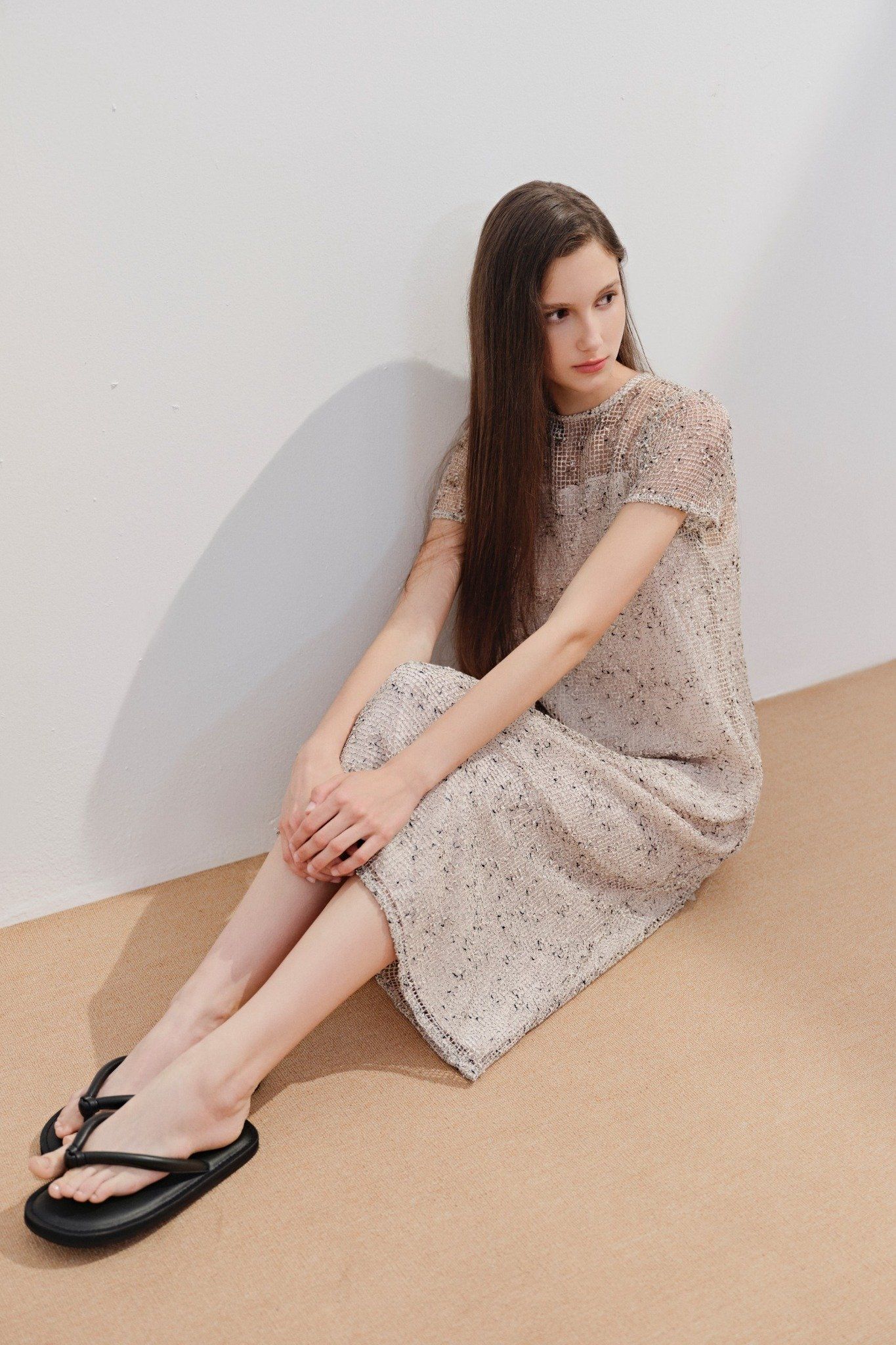 Coco Dress in Beige