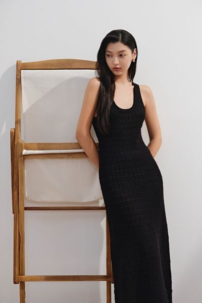  Janie Knit Dress in Black 