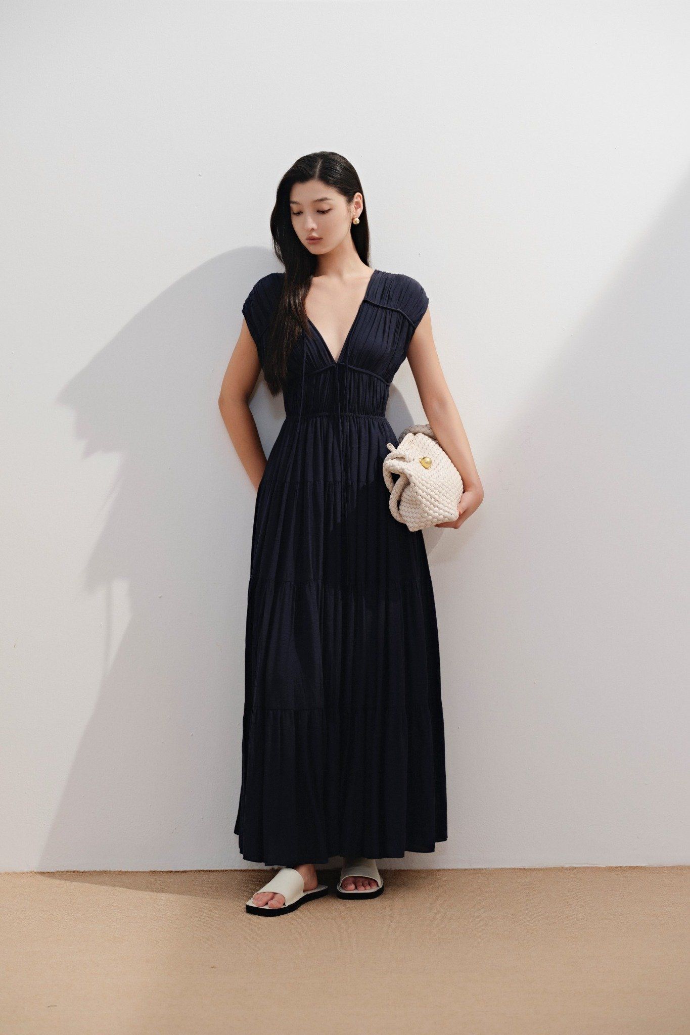 Rue Maxi Dress in Blue
